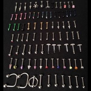 90 - Labret Lip Rings Monroe Studs Body Jewelry